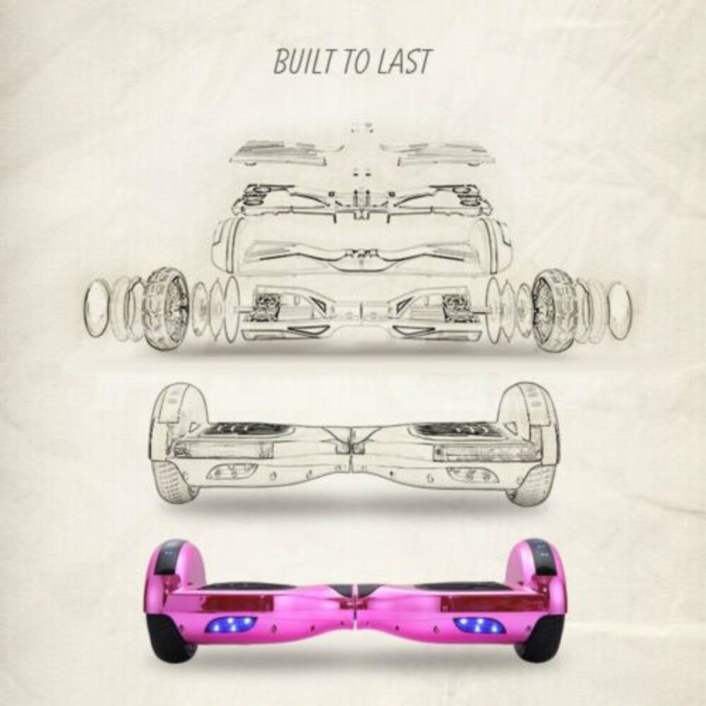 6.5inch Wheel Electric Self Balancing Hoverboard with LED Lights & Bluetooth Speakers