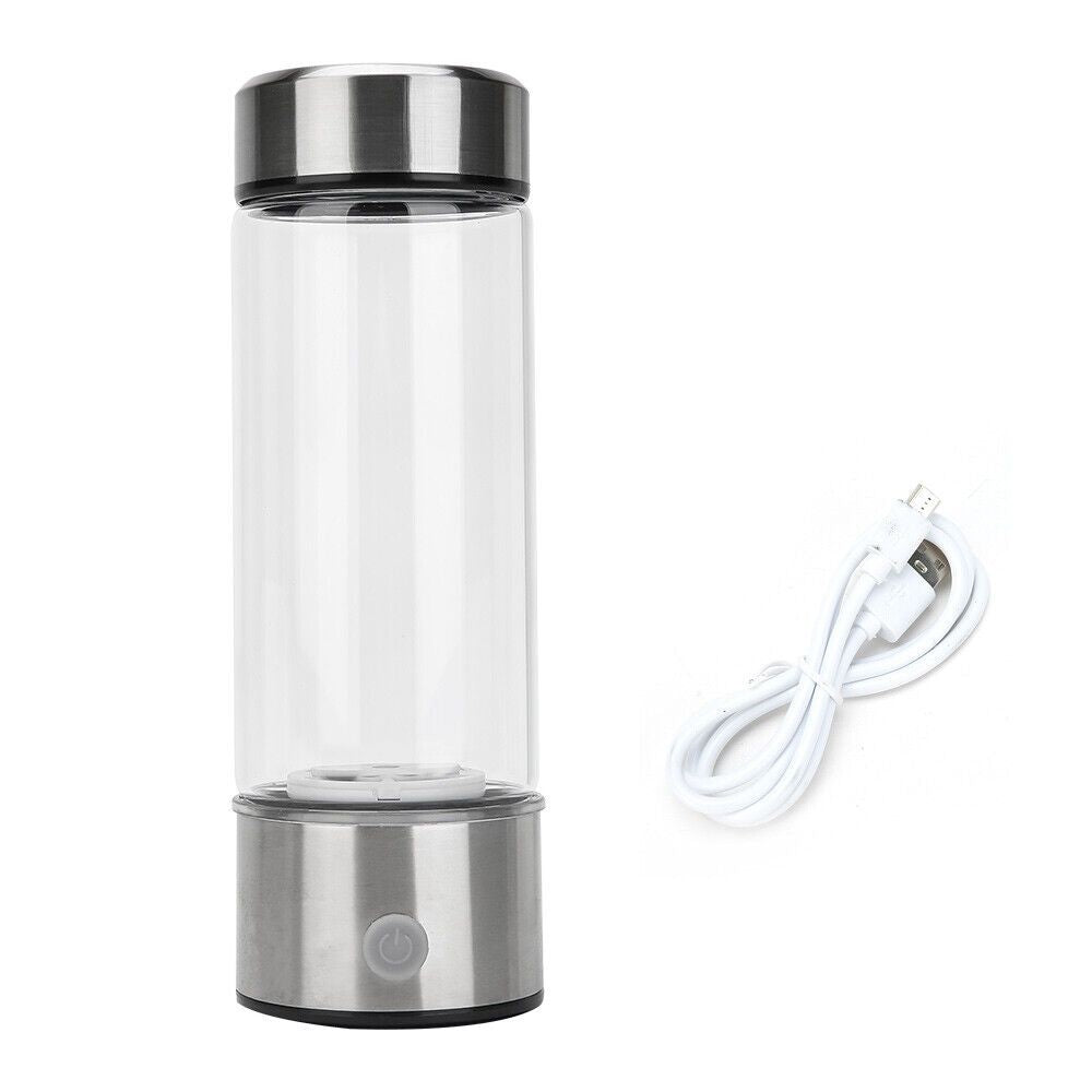 450ml Hydrogen Water Bottle Alkaline Ionizer Rich Generator Machine