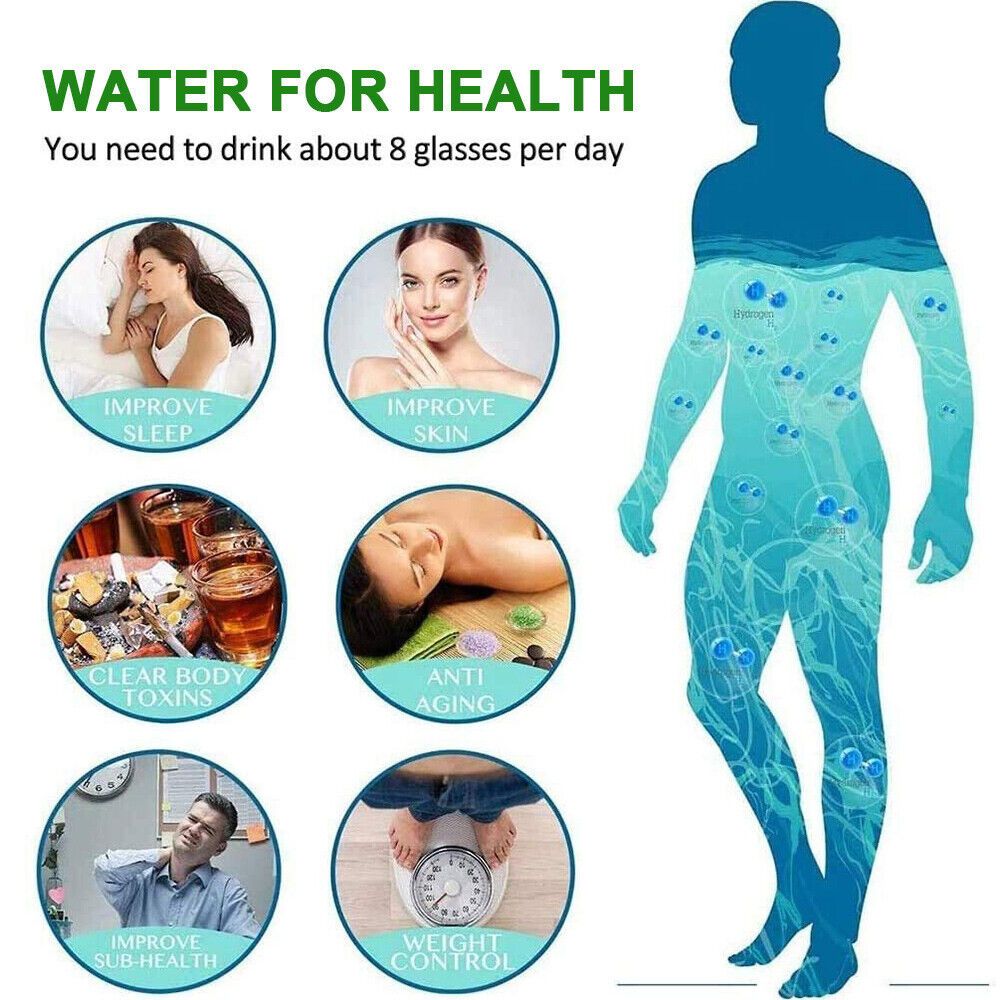 450ml Hydrogen Water Bottle Alkaline Ionizer Rich Generator Machine