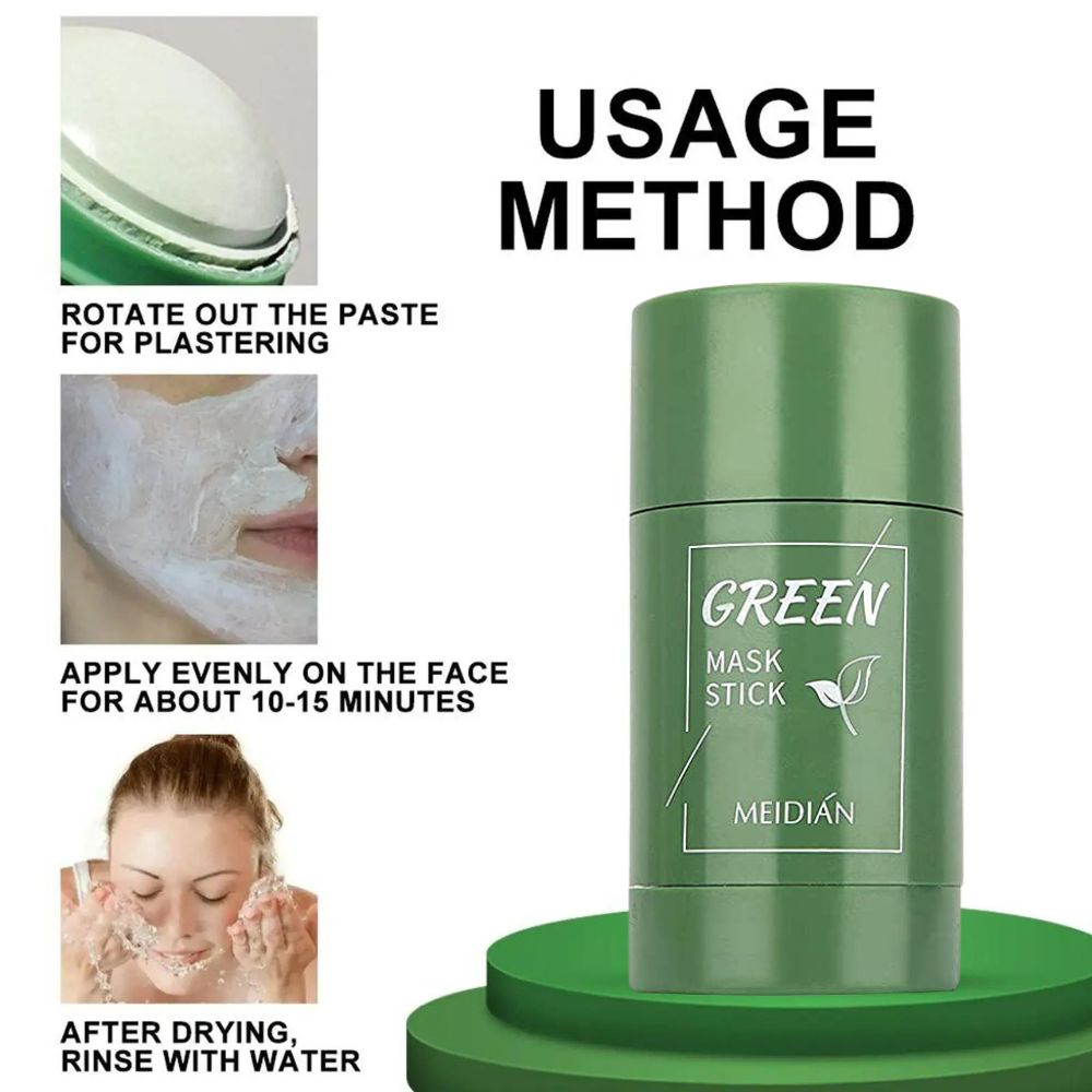 ORIGINAL Green Tea Mask Stick Facial Cleansing Oil Acne Deep Clean Pore
