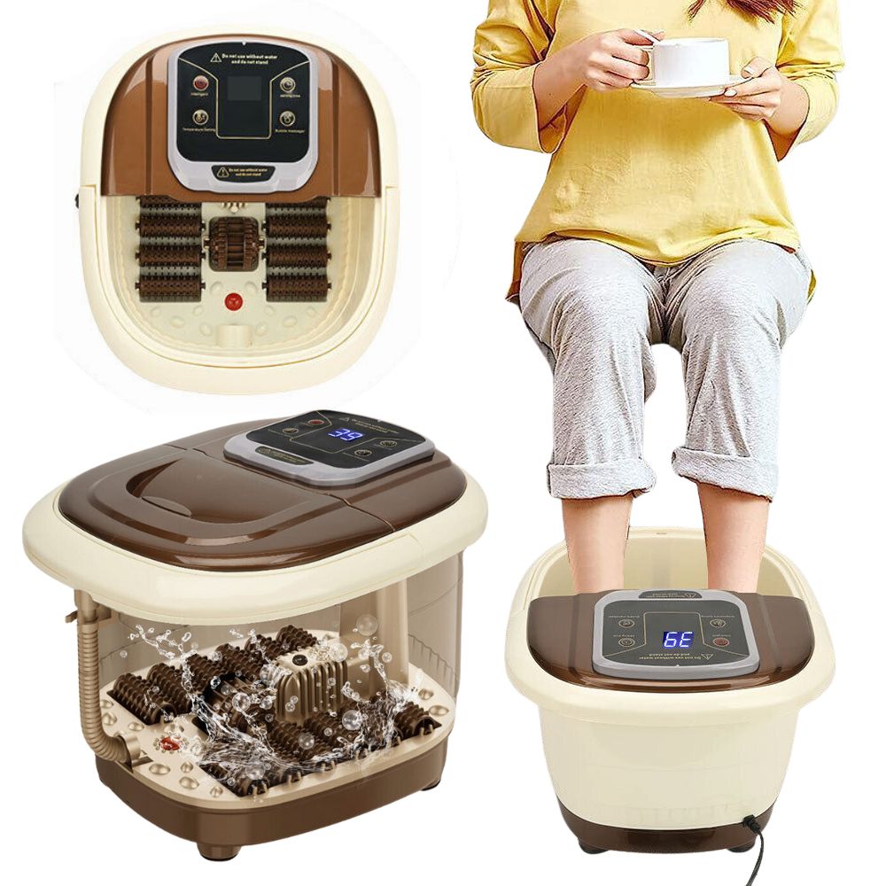 Electric Foot Spa Massager Tub Bucket Basin Soothing Footbath Therapy