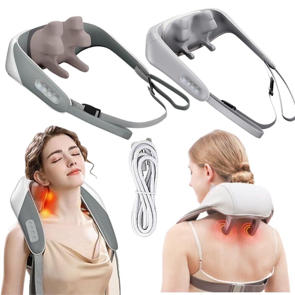 Massager Head for Neck Shoulder with Heat Goletsure Deep 5D Kneading Pain  Relief