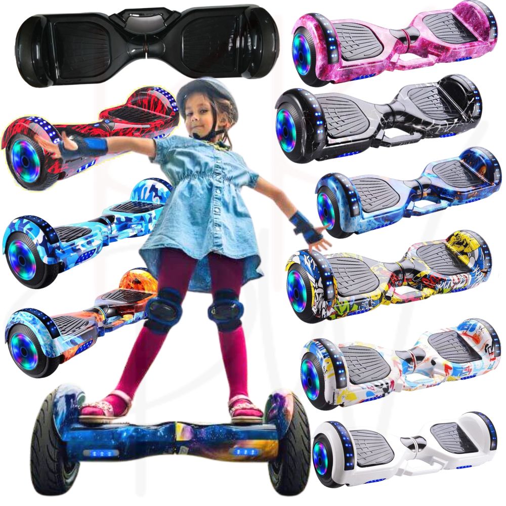 6.5inch Wheel Electric Self Balancing Hoverboard with LED Lights & Bluetooth Speakers