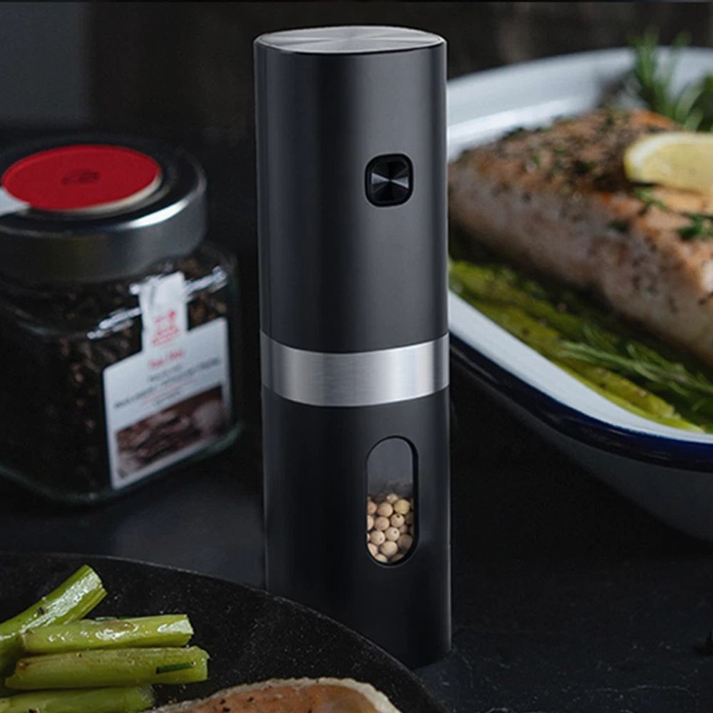 2pcs Salt And Pepper Grinder Set Electric Rechargeable Salt And Pepper Mill
