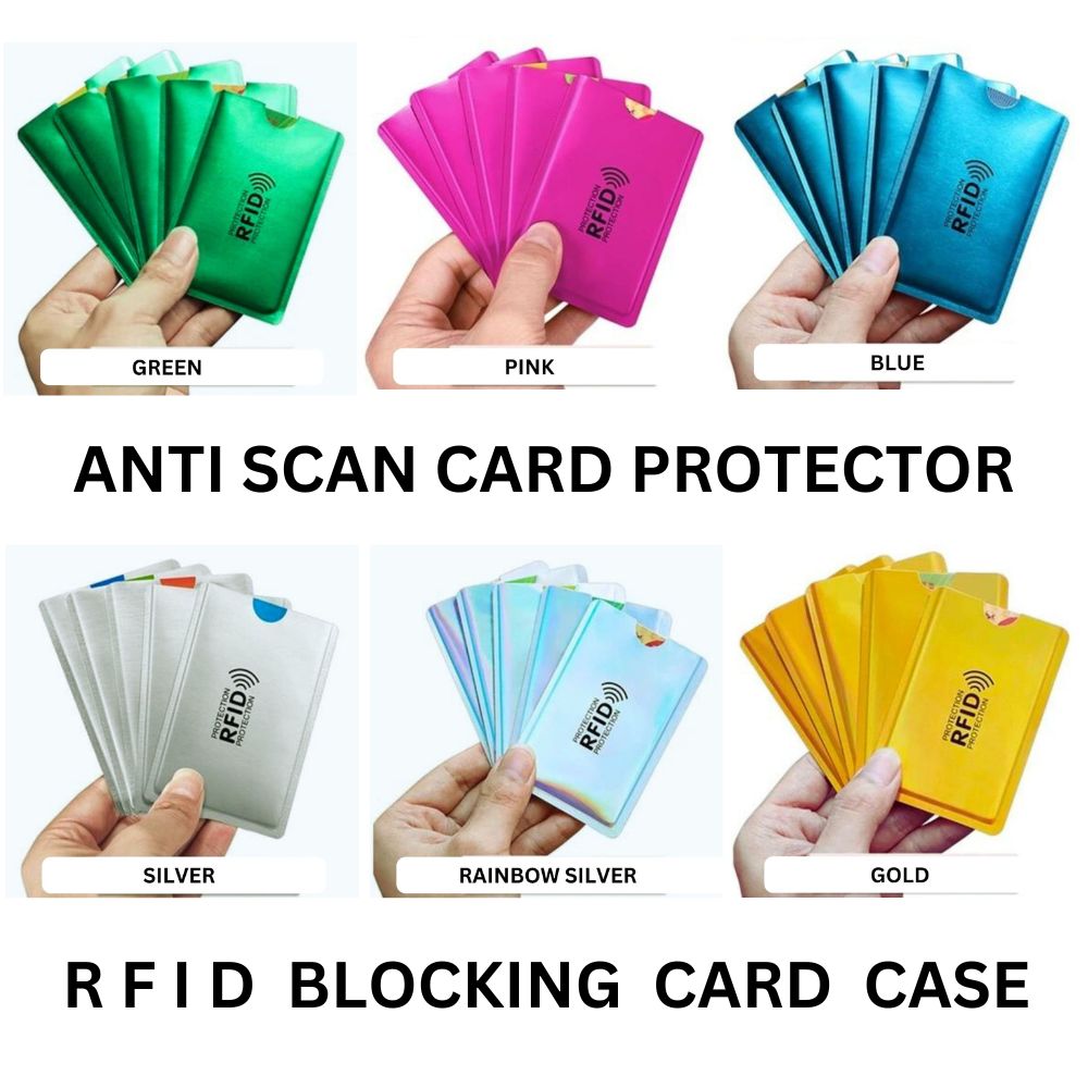 Anti Theft RFID Blocking Aluminum NFC Anti Scanning ID Bank Credit Card Case