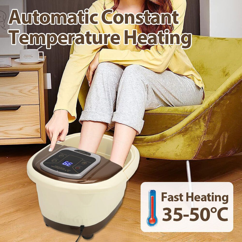 Electric Foot Spa Massager Tub Bucket Basin Soothing Footbath Therapy