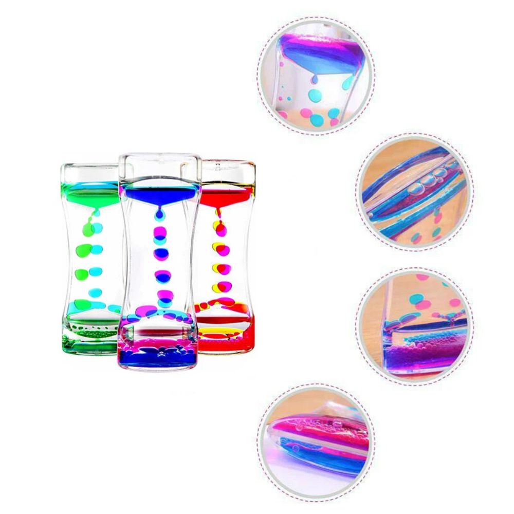 Liquid motion bubble timer sensory toy
