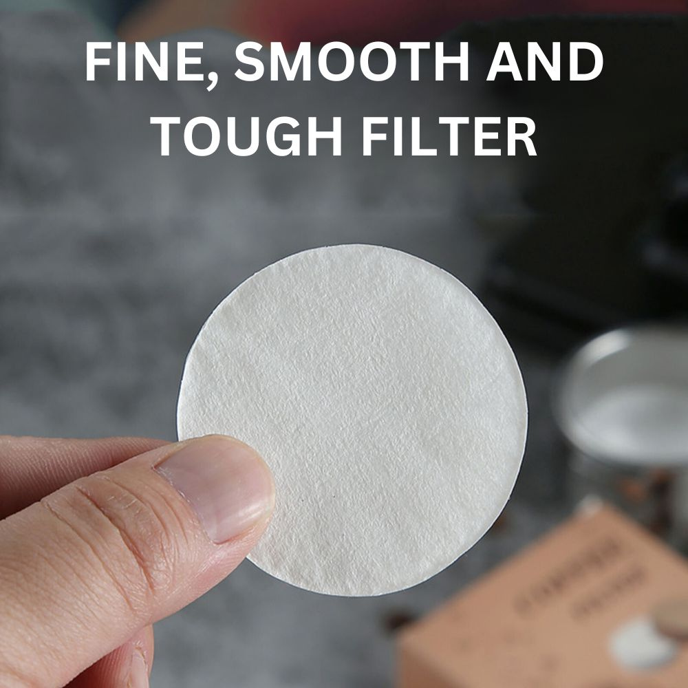100PCS 51/53/58mm Coffee Machine Filter Paper Powder Round Raw Wood Breville