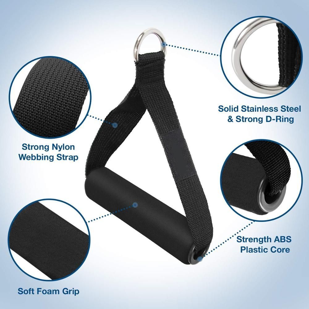 11PCS Latex Yoga Strap Elastic Resistance Bands Exercise Home Gym Tube Fitness