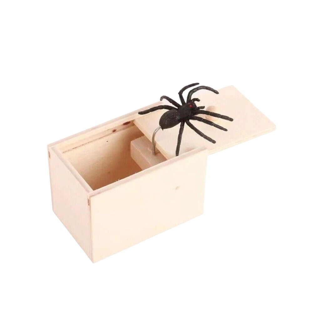 1/3/5PCS Spider Box Prank Toy Trick Wooden Scare Box Toy-Trick Scary Halloween Props