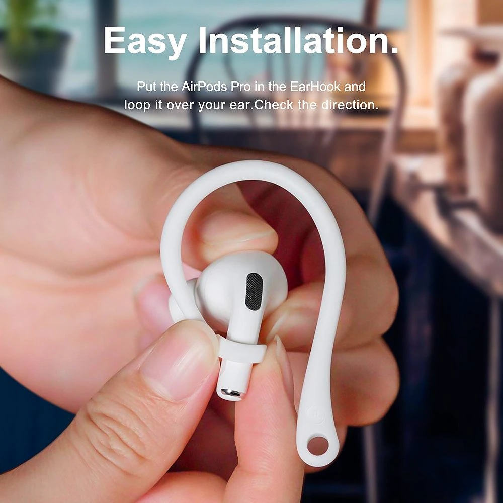 1 x Pair AirPods 3 2 1 Pro 1 2nd 2022 Ear Hooks Anti Lost Secure Ear Hook Holder Loops