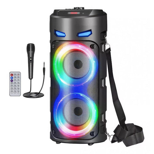 2000W Portable Bluetooth Party Speaker Sub Woofer Heavy Bass Sound System & MIC