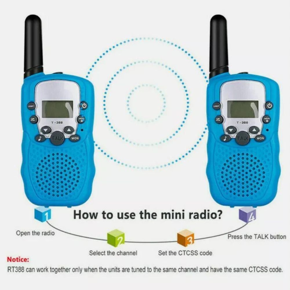 2PCS Kids Portable Walkie Talkie Birthday Gifts Parent-child Interaction Durable