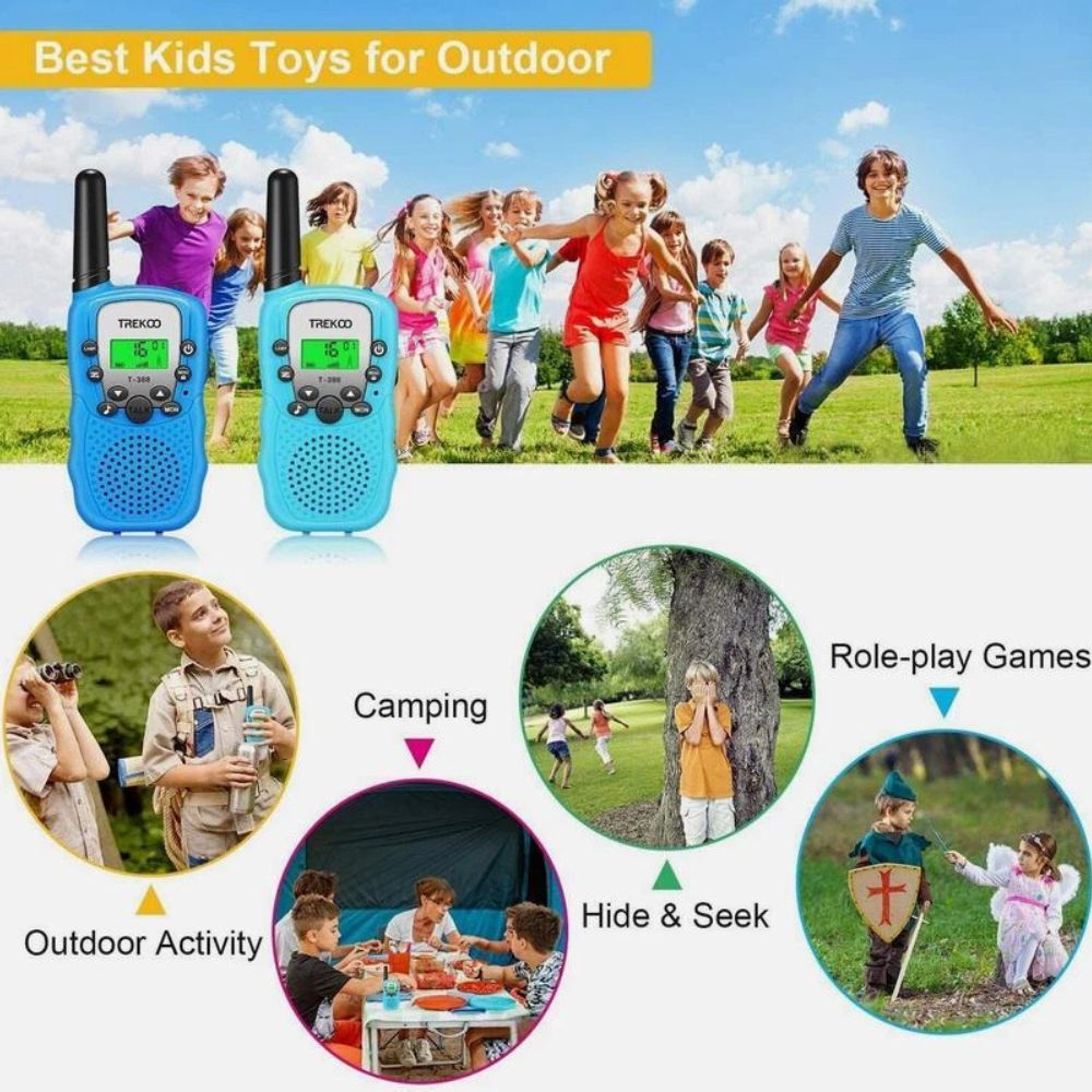 2PCS Kids Portable Walkie Talkie Birthday Gifts Parent-child Interaction Durable