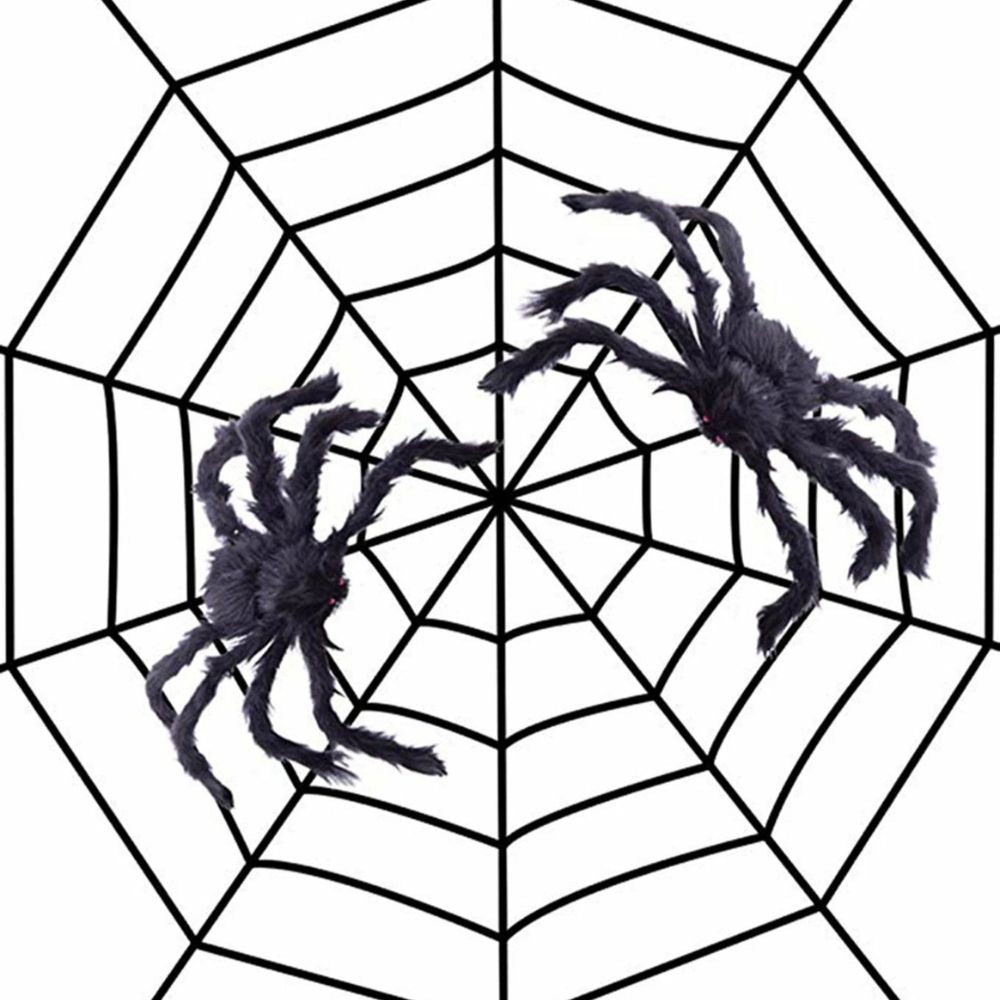 75M-150CM Halloween Giant Spider Decoration Haunted House Prop Indoor Outdoor Party