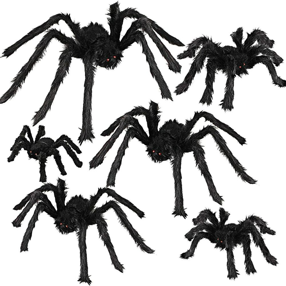 75M-150CM Halloween Giant Spider Decoration Haunted House Prop Indoor Outdoor Party