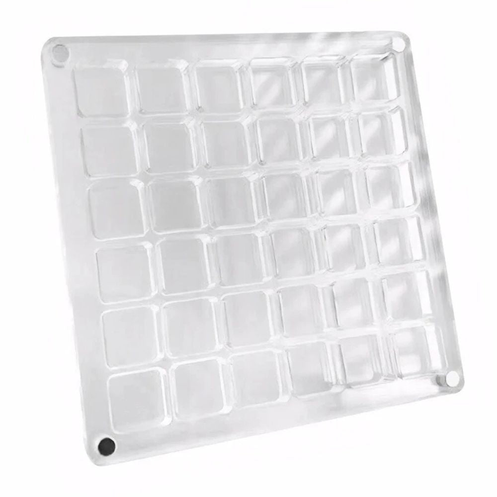36/64/100Grids Acrylic Magnetic Seashell Display Box Seashell Display Organiser