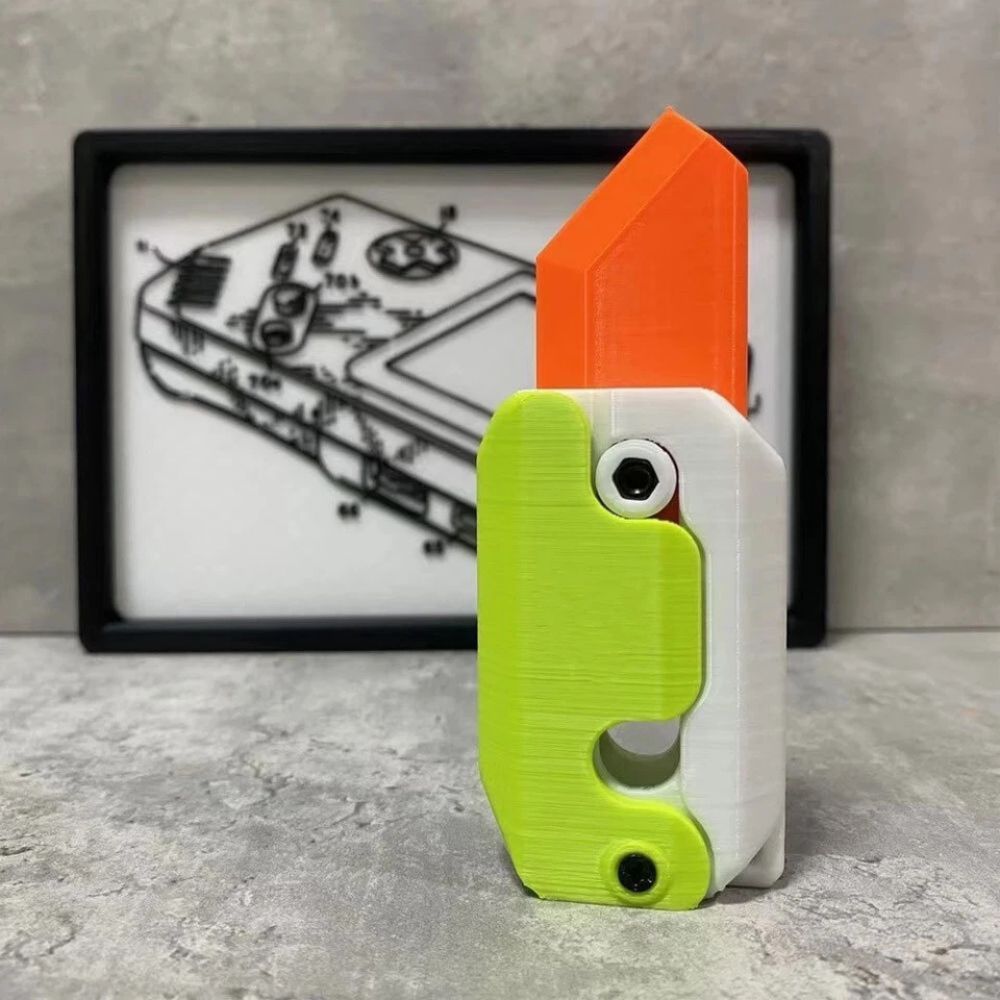 3D Printing Fidget Knife Toy Plastic EDC Anxiety Stress Relief Toys