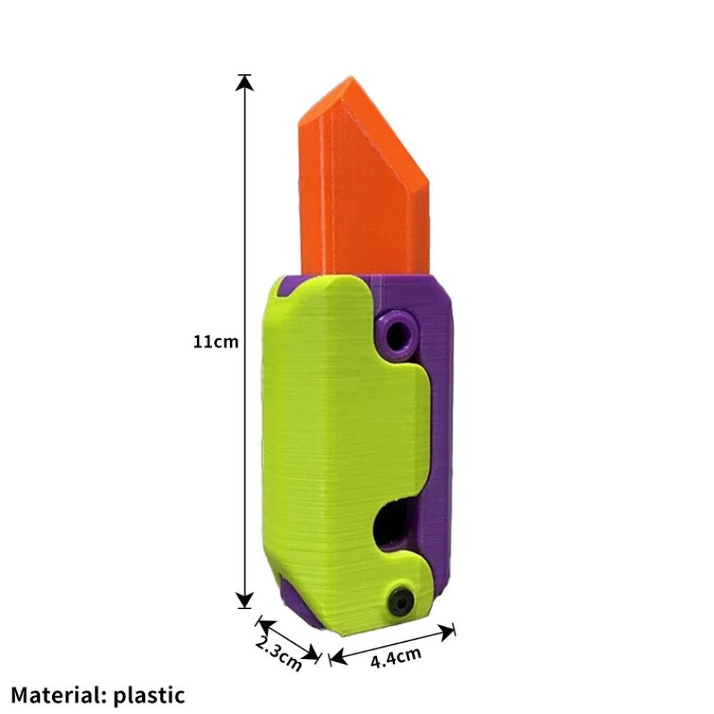 3D Printing Fidget Knife Toy Plastic EDC Anxiety Stress Relief Toys