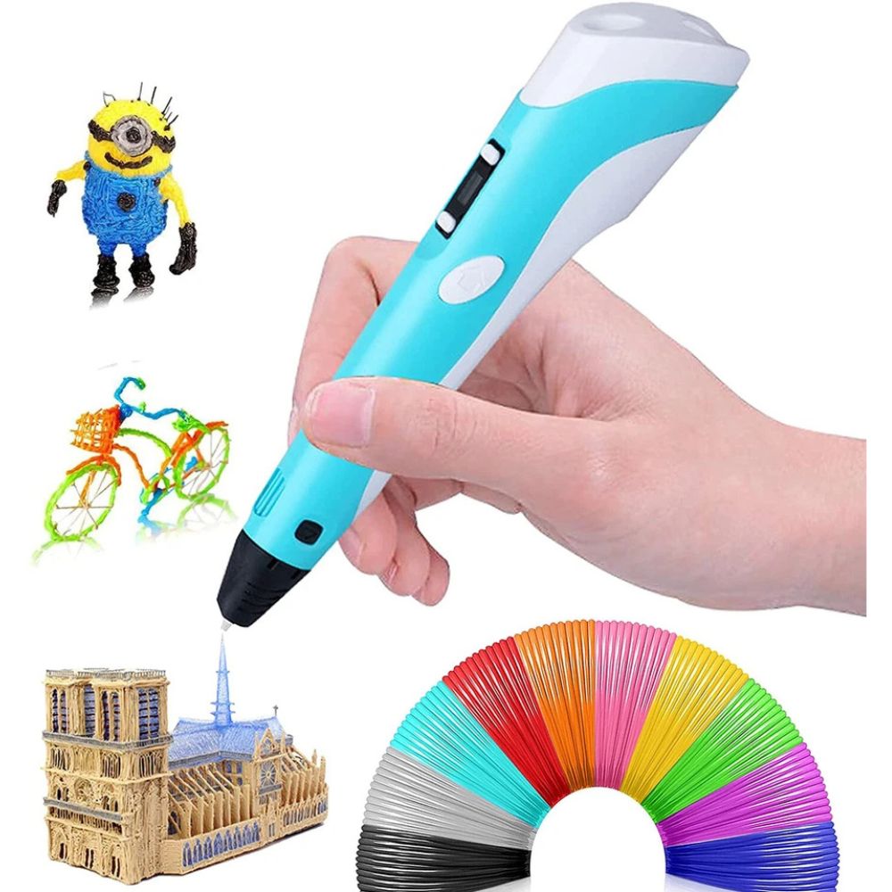 3D Printing Pen Set 12 Colours Doodle Printer Drawing PLA Filament Gift For Kids