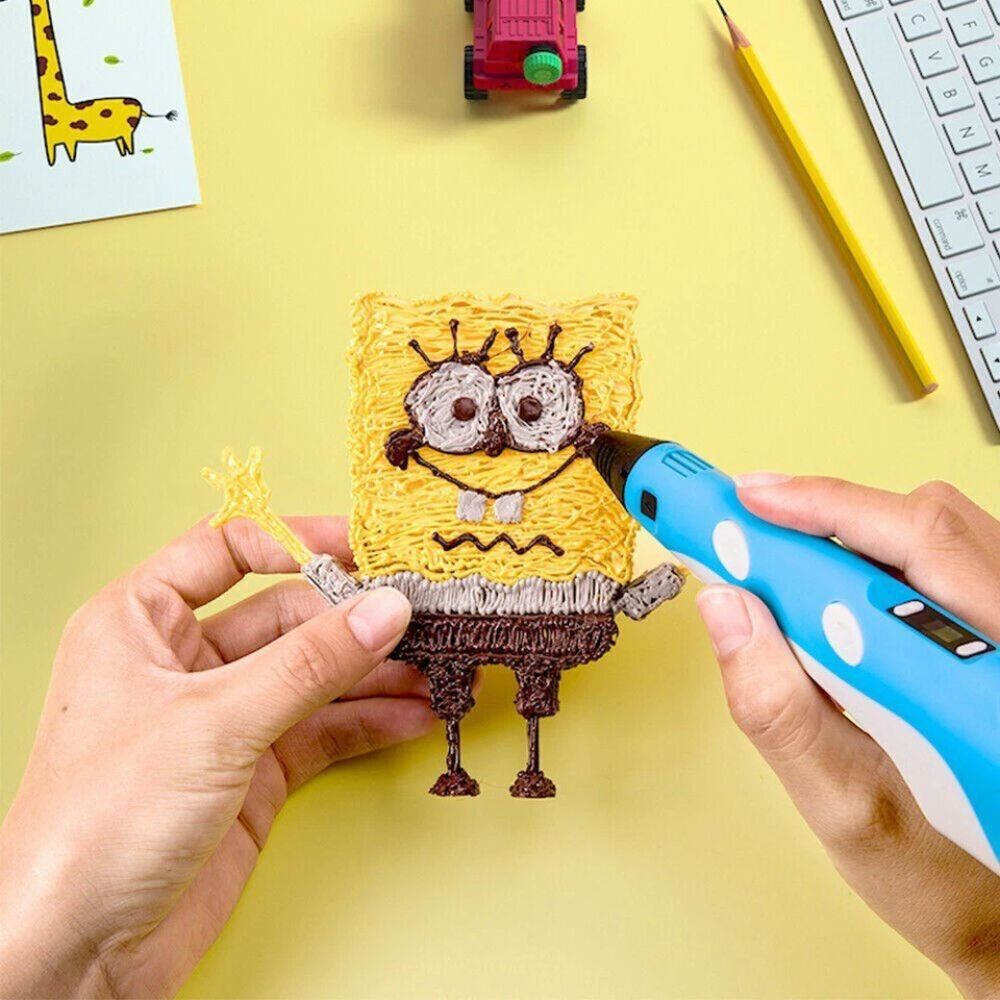 3D Printing Pen Set 12 Colours Doodle Printer Drawing PLA Filament Gift For Kids