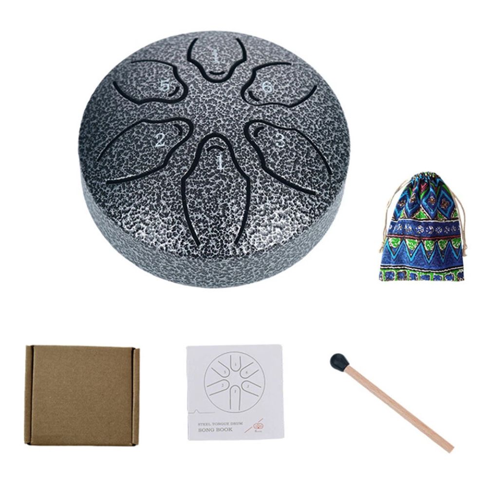 3 Inches 6 Notes Mini Steel Tongue Drum Handpan Drum Unique Gift