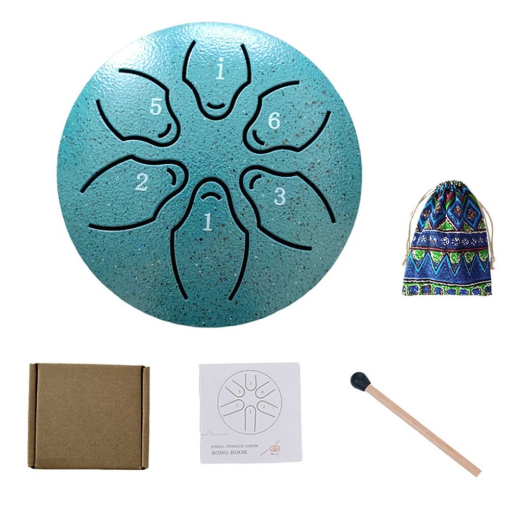 3 Inches 6 Notes Mini Steel Tongue Drum Handpan Drum Unique Gift