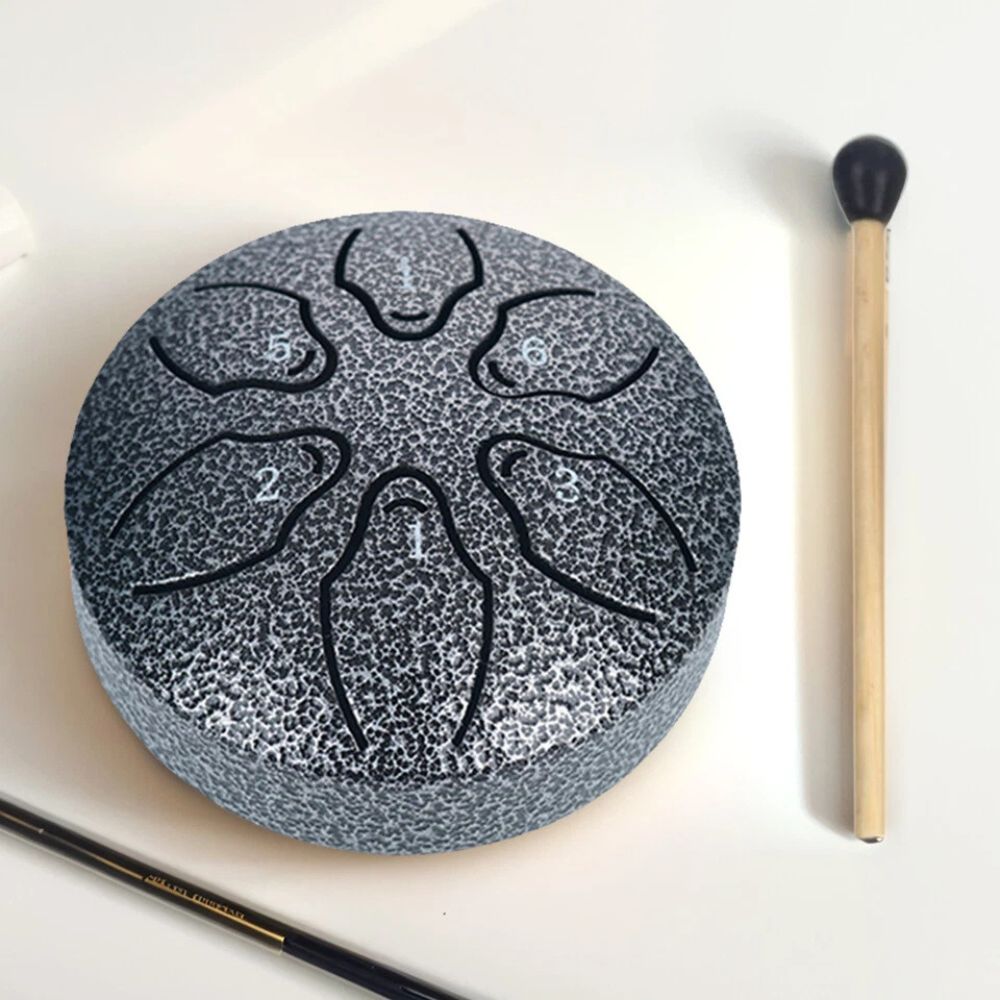 3 Inches 6 Notes Mini Steel Tongue Drum Handpan Drum Unique Gift