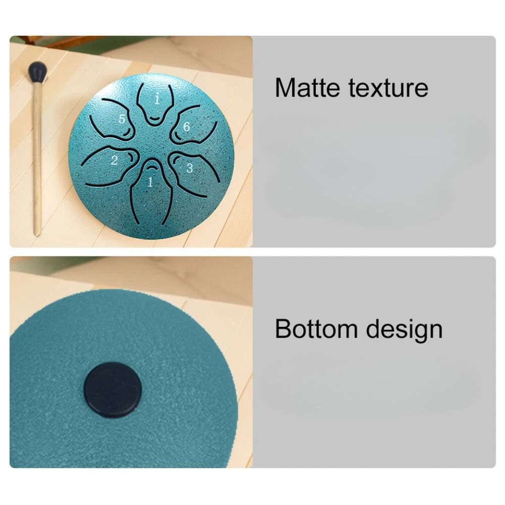 3 Inches 6 Notes Mini Steel Tongue Drum Handpan Drum Unique Gift