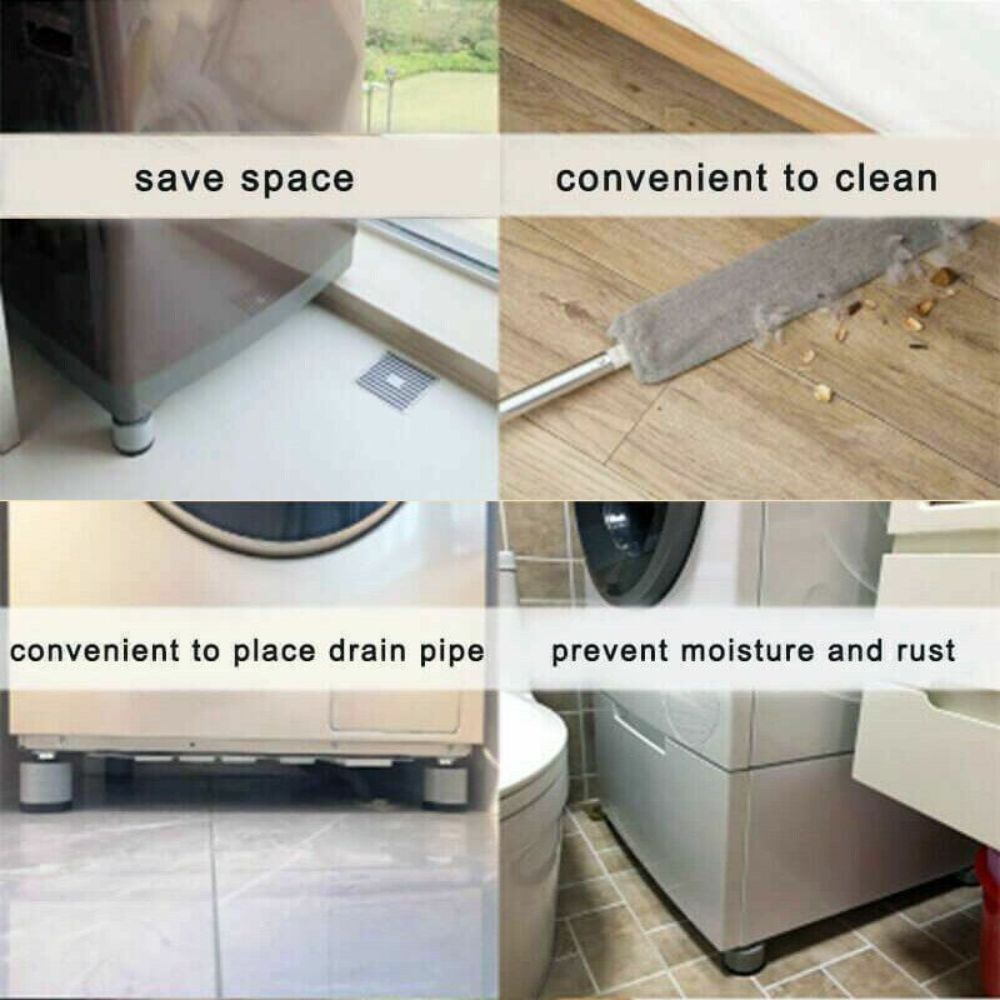 4pcs Washing Machine Anti Vibration Feet Pad Non Slip Support Stand Mats Dryer