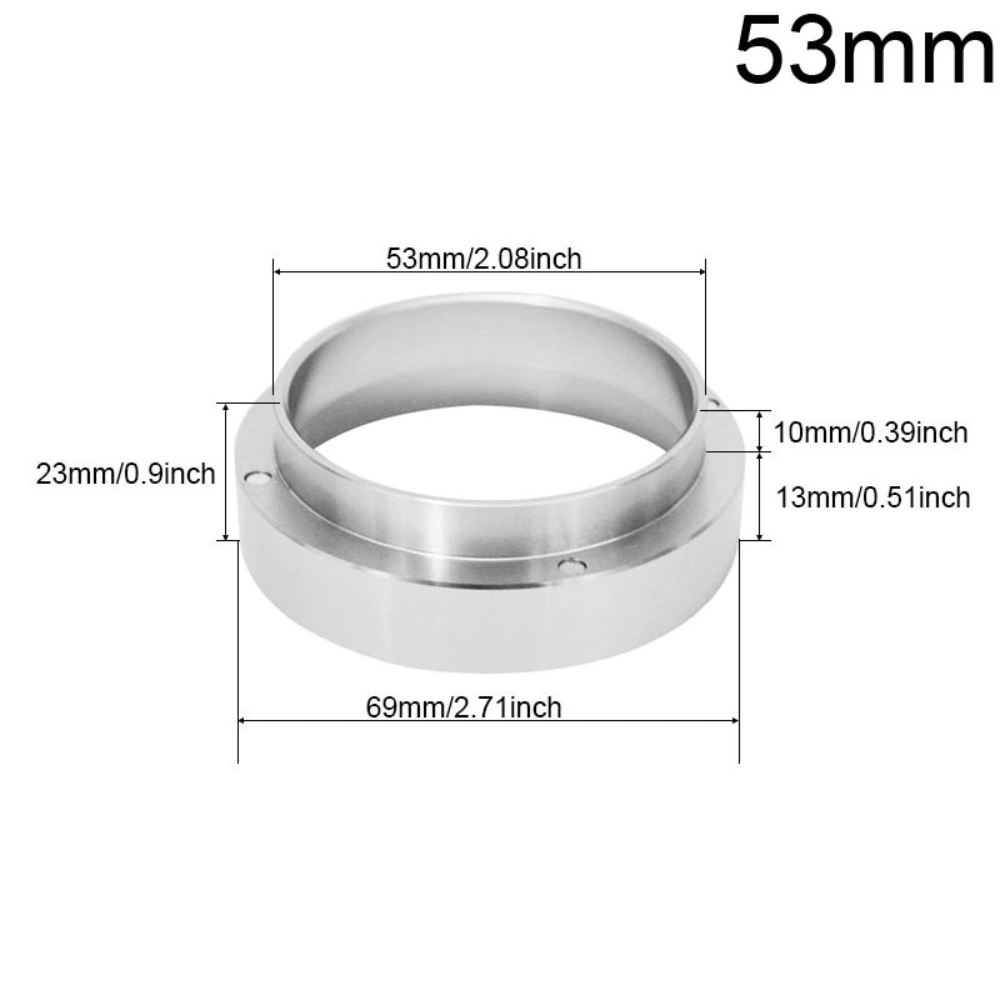 51/53/58mm Coffee Aluminum Dosing Ring Tamper Powder Espresso Funnel Breville