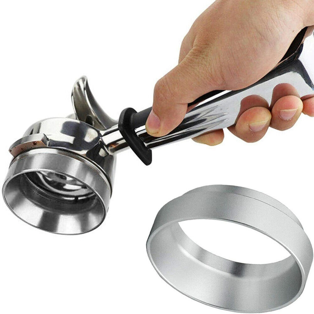 51/53/58mm Coffee Aluminum Dosing Ring Tamper Powder Espresso Funnel Breville