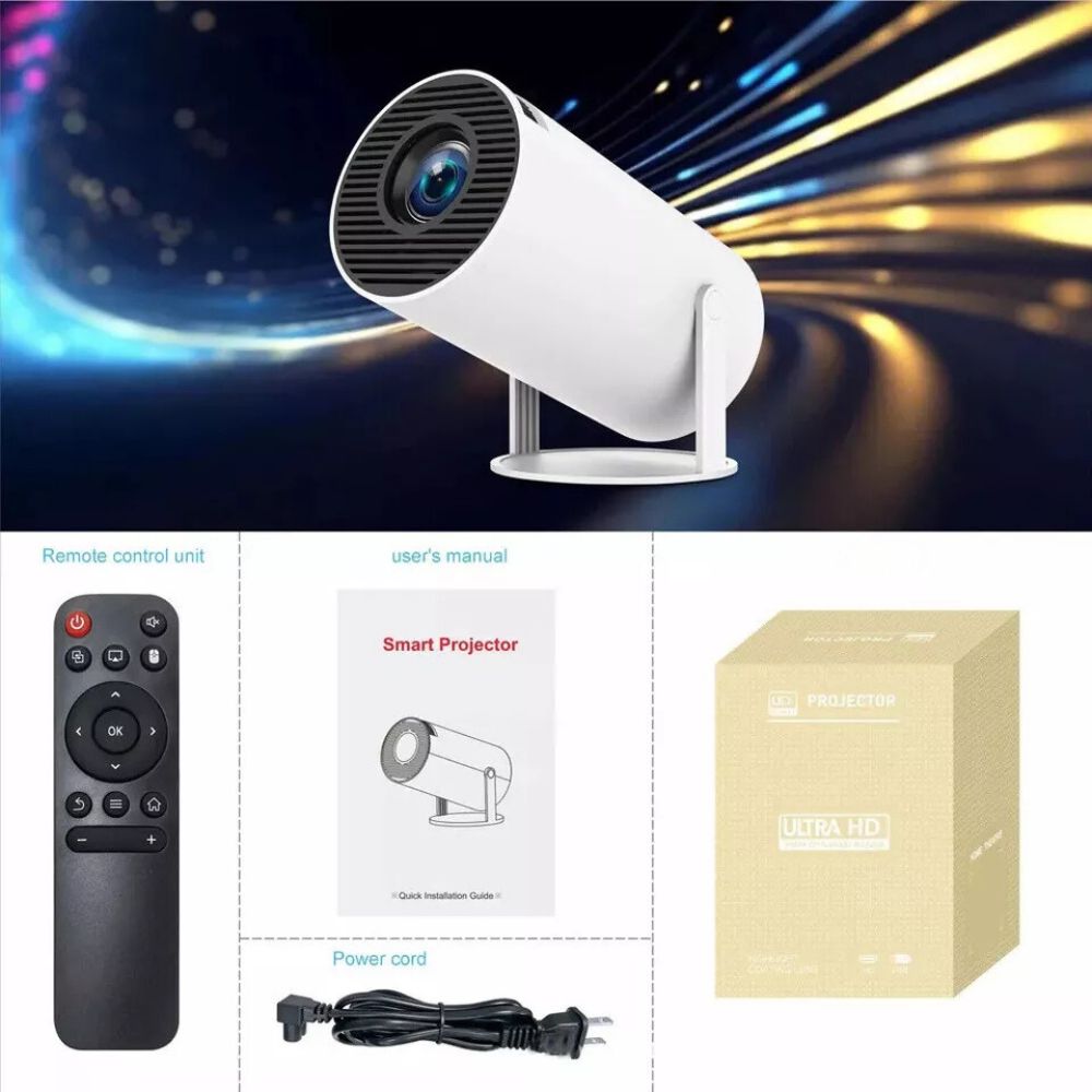 5G 4K WiFi Bluetooth Projector Smart HD LED HDMI USB Android Office Home Theater