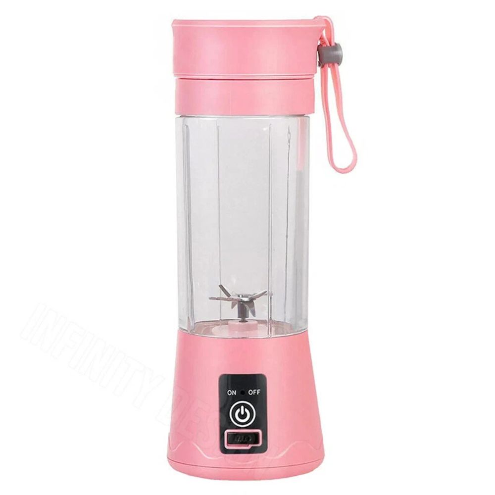 6-Blades Rechargeable Portable USB Electric Fruit Juicer Blender Travel Bottle