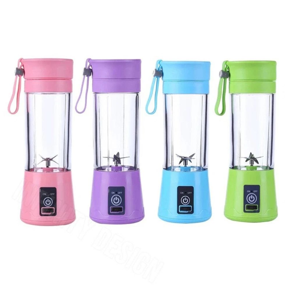 6-Blades Rechargeable Portable USB Electric Fruit Juicer Blender Travel Bottle