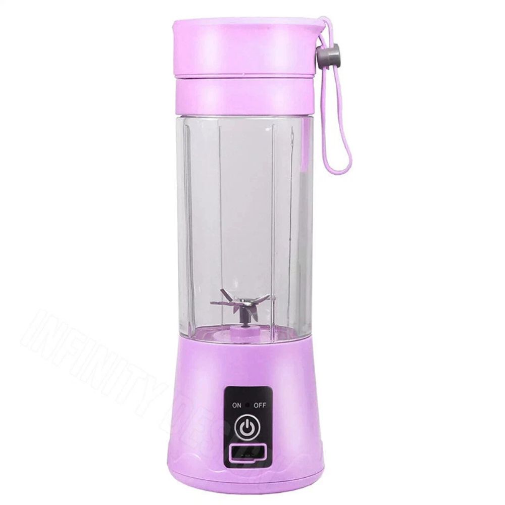 6-Blades Rechargeable Portable USB Electric Fruit Juicer Blender Travel Bottle