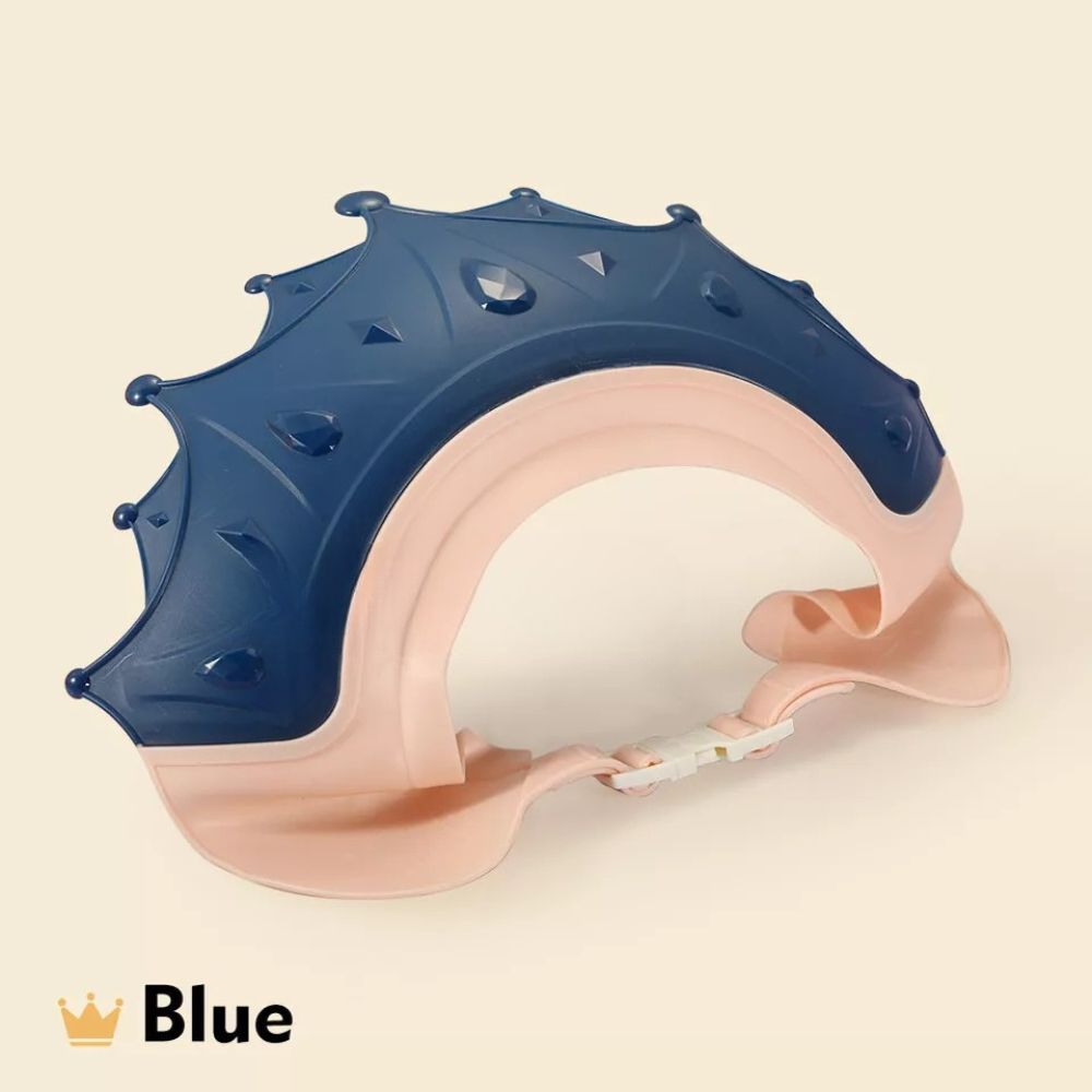 Adjustable Baby Shower Cap Kids Children Bath Wash Hair Eye Care Crown Shape Hat
