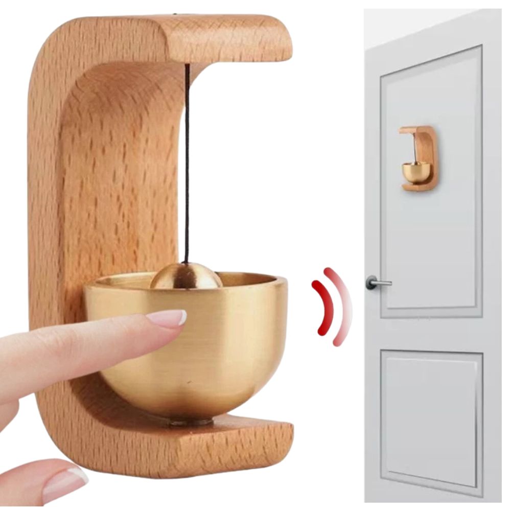 Bell Wooden Door Wind Chime Loud Shopkeepers Opening Magnetic Decorative