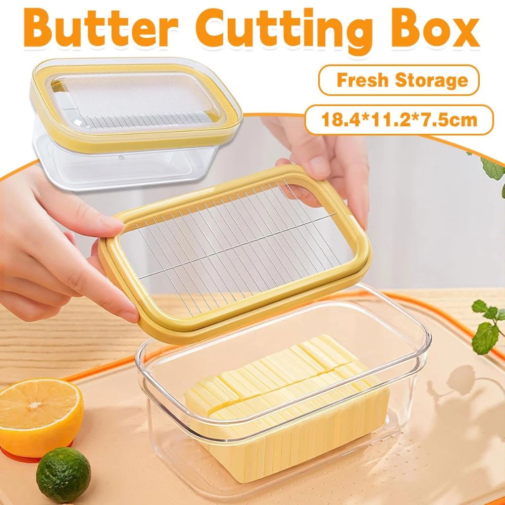 Butter Cutting Box Slicers Case Cheese Slicers Butter Dish Box With Lid