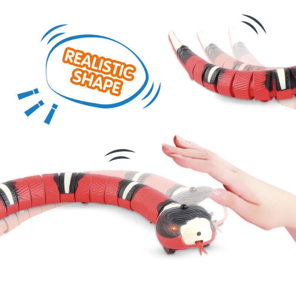 Cat Pet Snake Interactive Toy Smart Sensing Toys Cats USB Charging Electron