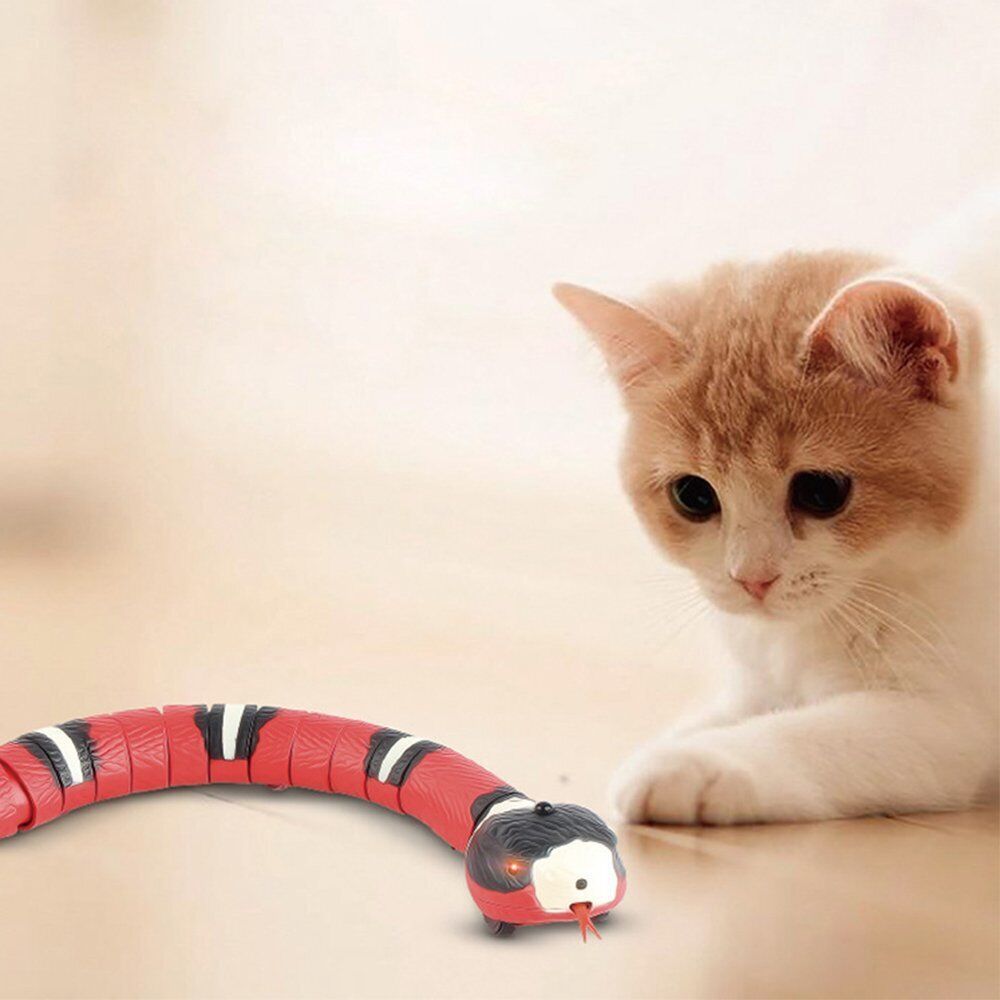 Cat Pet Snake Interactive Toy Smart Sensing Toys Cats USB Charging Electron