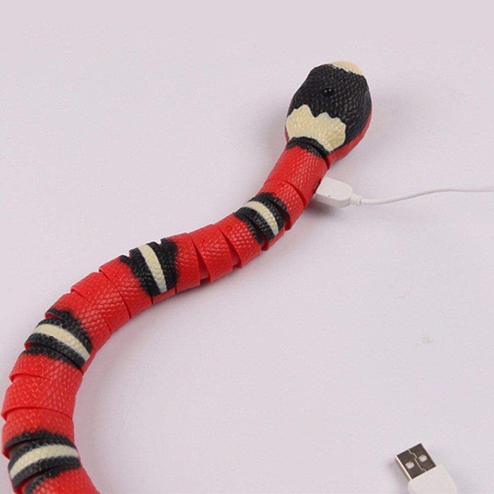 Cat Pet Snake Interactive Toy Smart Sensing Toys Cats USB Charging Electron