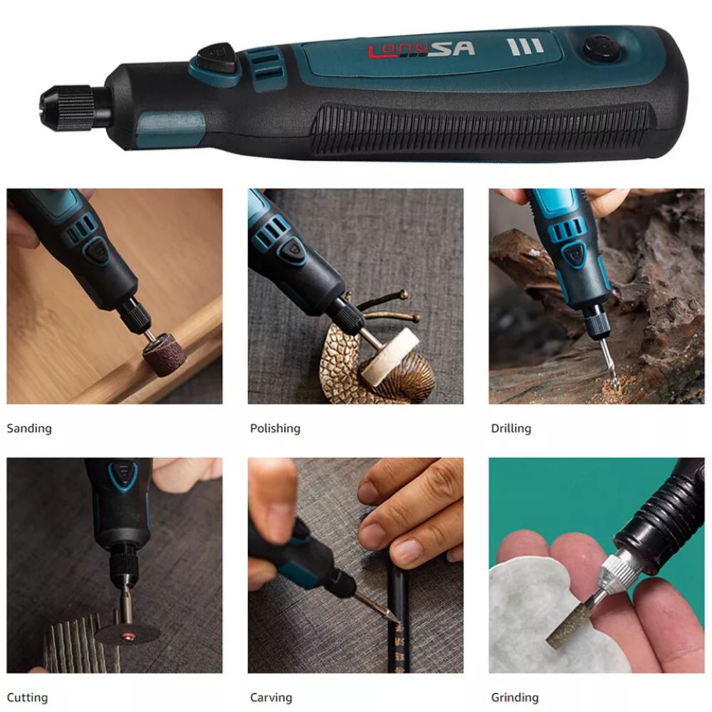 Cordless Electric Grinding Pen Kits Rotary Drill Grinder USB Engraving Tools