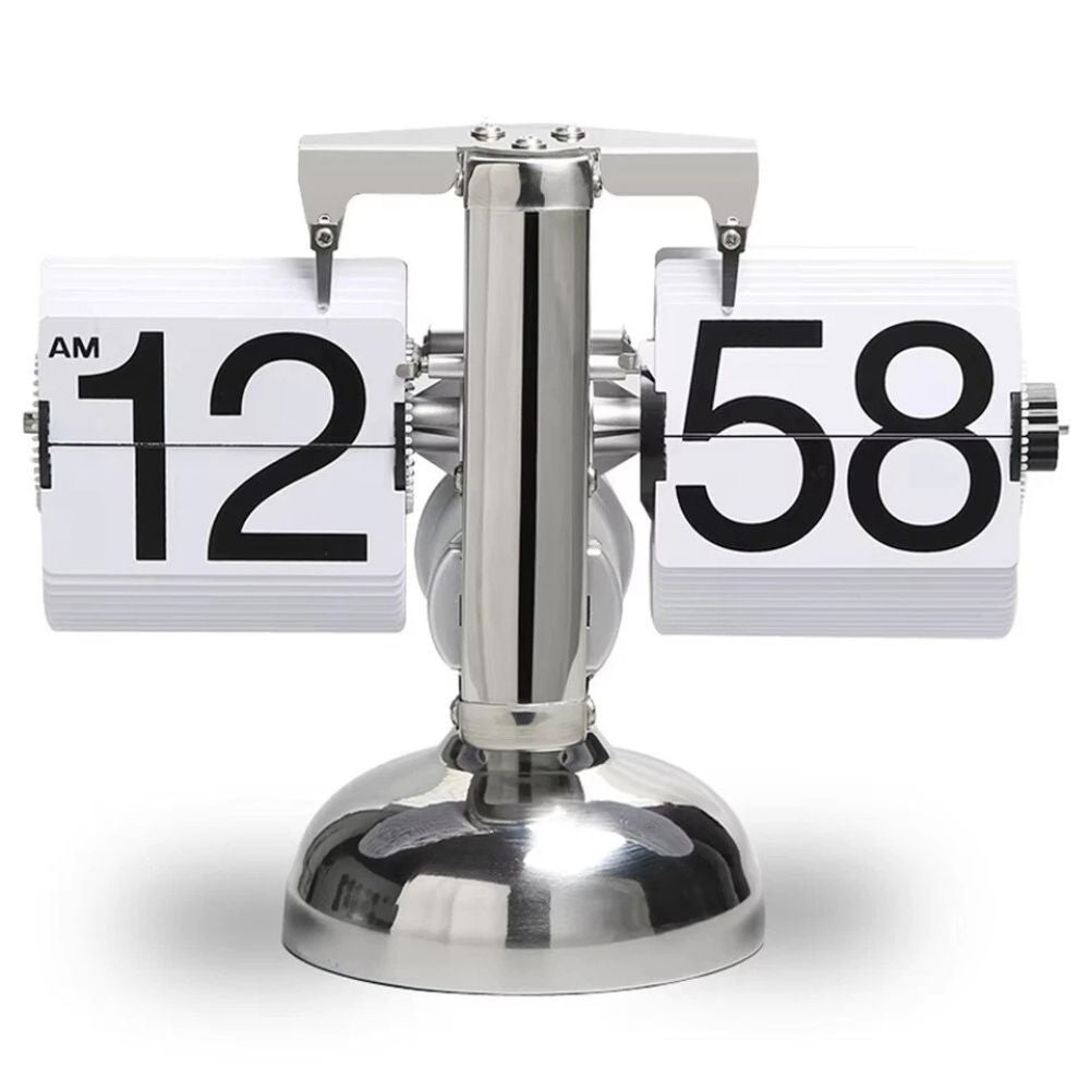 Digital Auto Flip Clock Internal Gear Operated Time Clocks Quartz