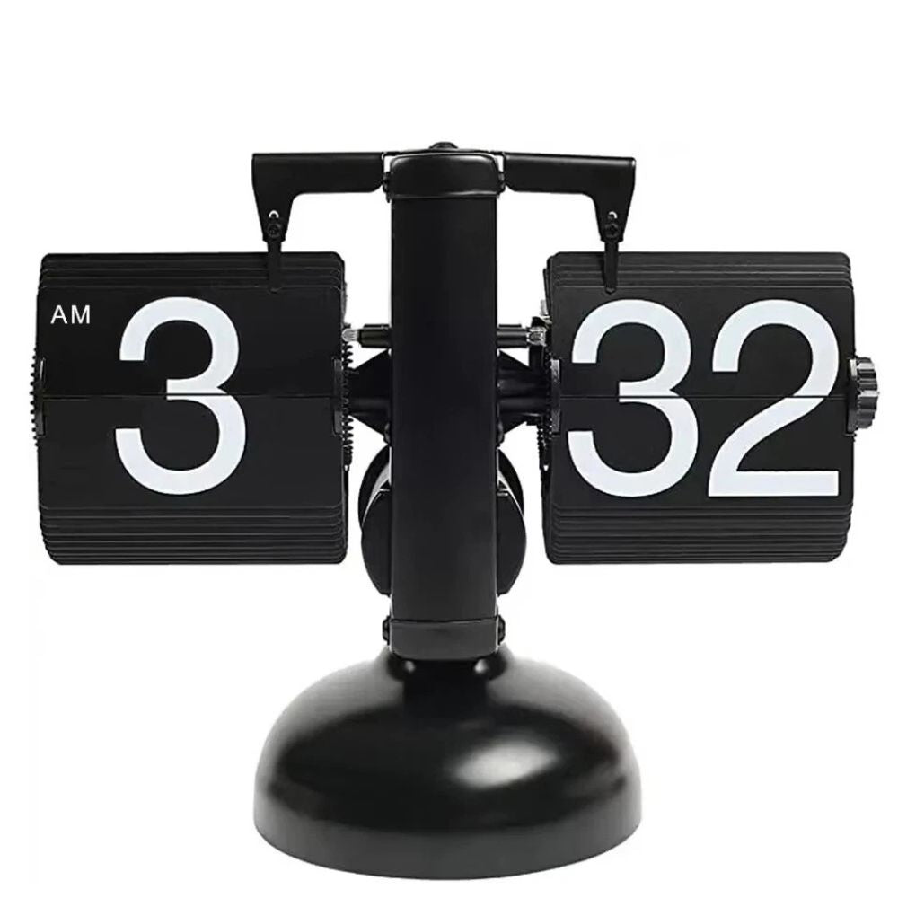 Digital Auto Flip Clock Internal Gear Operated Time Clocks Quartz