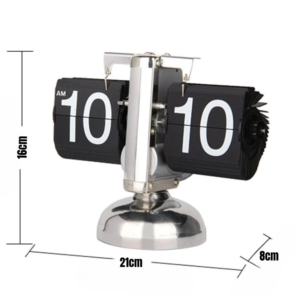 Digital Auto Flip Clock Internal Gear Operated Time Clocks Quartz