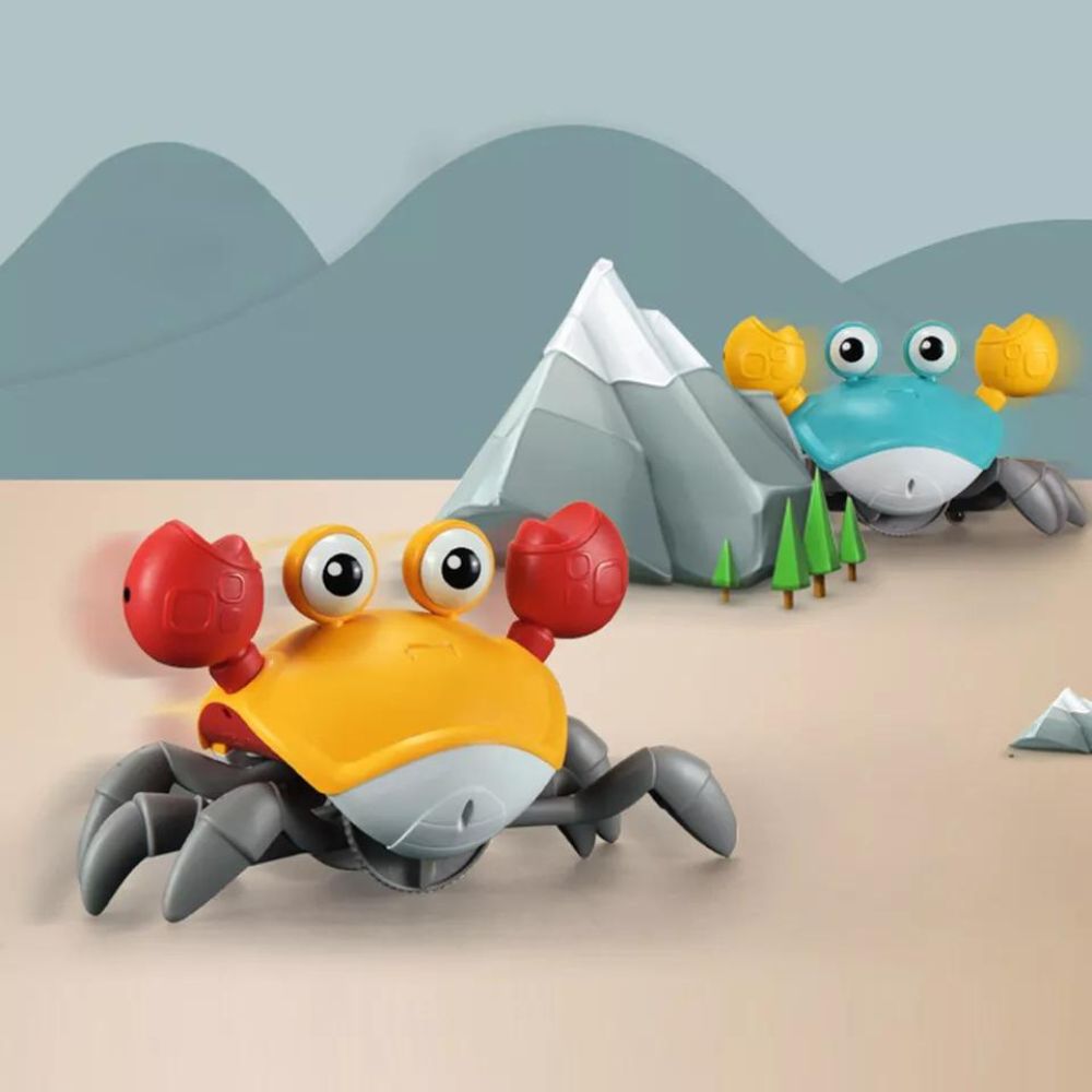 Electric Crab Music Crawling Baby Toy LED Light Up Interactive Toys Kids Toddler