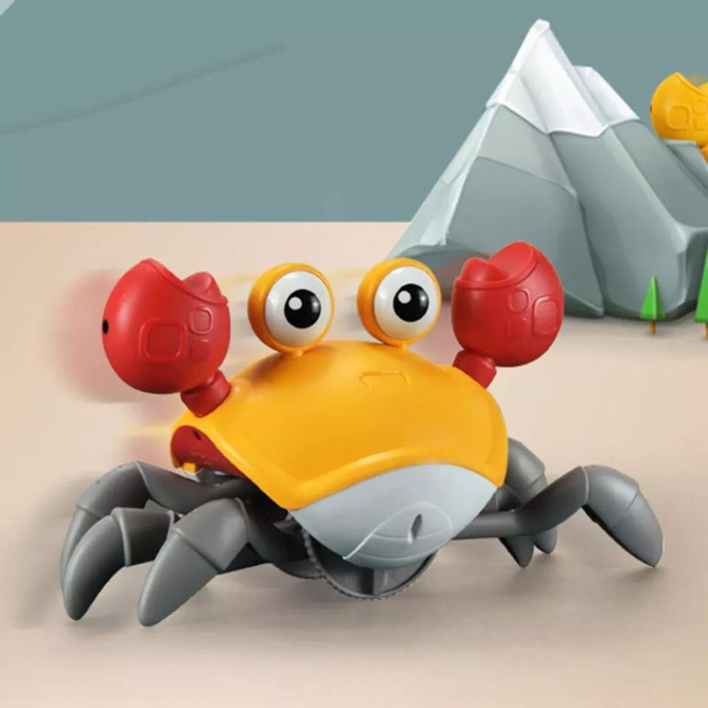 Electric Crab Music Crawling Baby Toy LED Light Up Interactive Toys Kids Toddler