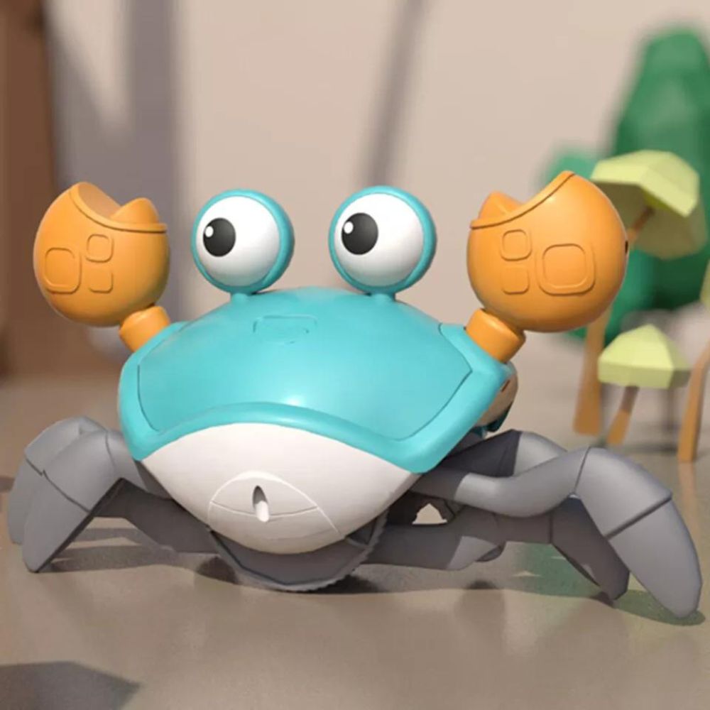 Electric Crab Music Crawling Baby Toy LED Light Up Interactive Toys Kids Toddler
