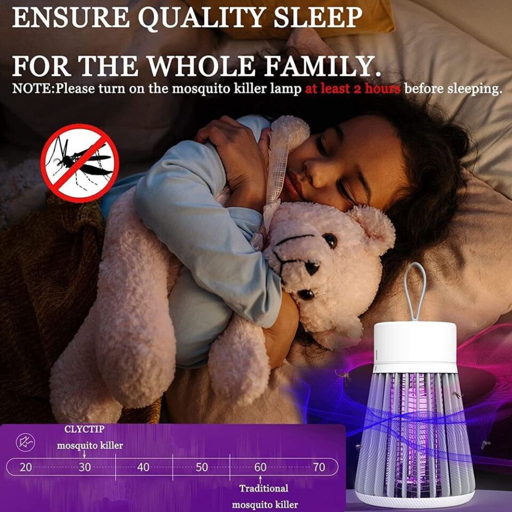 Electric Mosquito Killer Lamp Insect Fly Bug Catcher Zapper Trap LED UV Mozzie